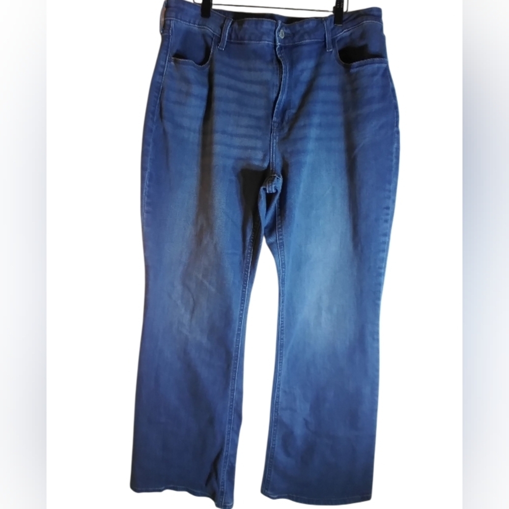 Old Navy Womens High Rise Flare Denim Jean Size 16 Western